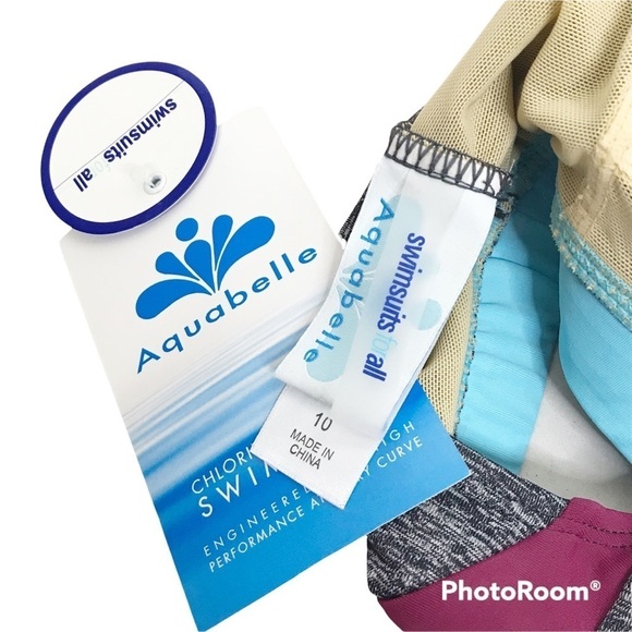 Swimsuits For All Aquabelle Sports Bra Bikini Top Size 10 nwt - Picture 5 of 5